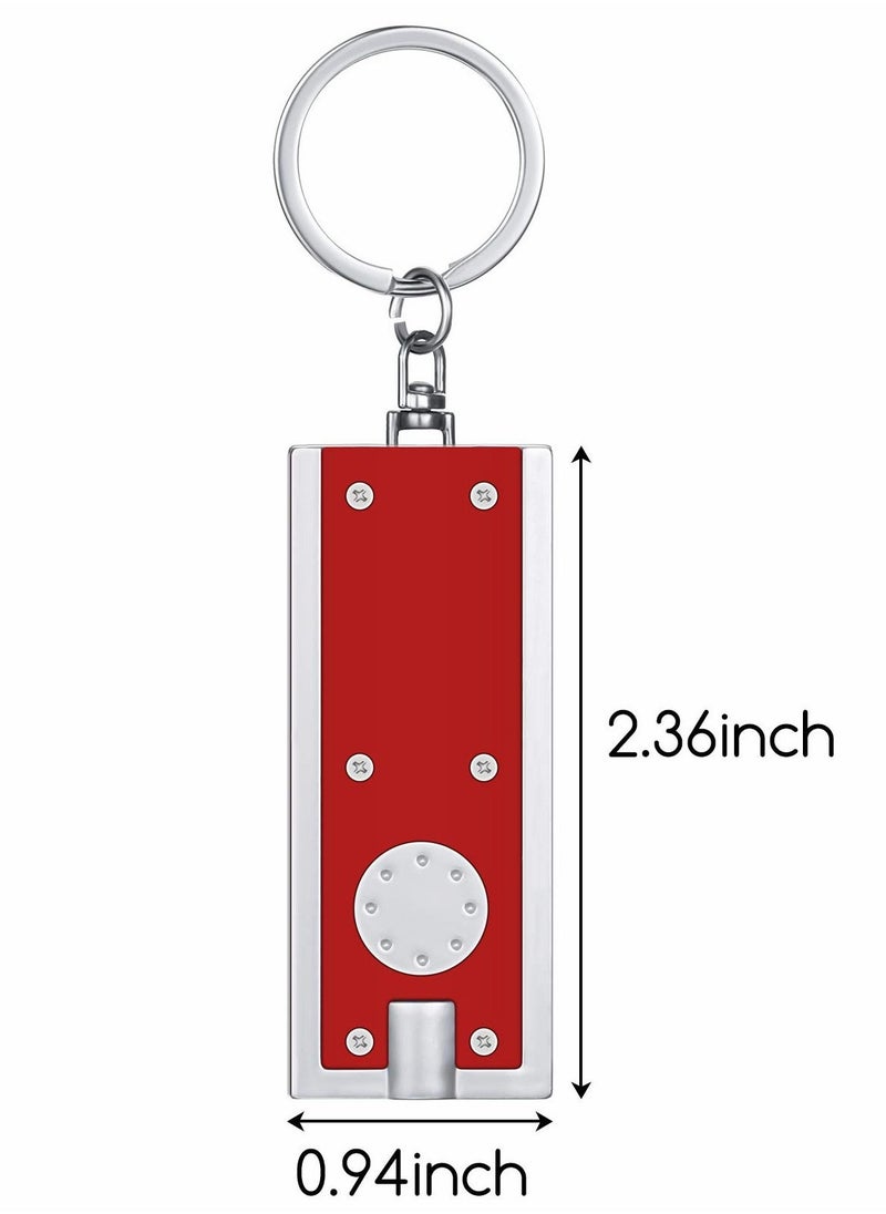 Mini LED Keychains Tiny Light Torch Flashlight Key Ring Dog Collar Light in Assorted Colors Portable Key Chain Flash Light for Camping Outdoor Equipment  12 PCS - Image 4