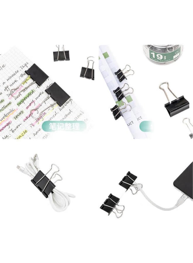 Tianse 12 Pieces 51Mm Black Long Tail Clips, Binder Clips, Small Phoenix Tail Clips, Office Supplies, Ts-12051 - Image 1