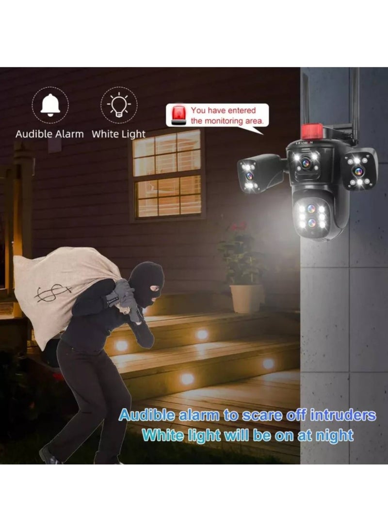 LS Vision 16MP WiFi IP Camera Network Camera Outdoor  Four Screens Five Lens PTZ Auto Tracking Waterproof CCTV Camera With 64GB Card  - Image 2