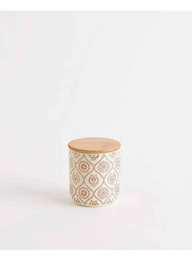 Chumbak  Suzani Gold Storage Jar - Ivory & Gold  | Best Price UAE
