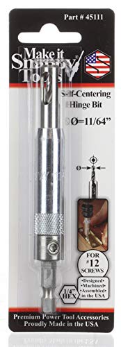 Make it Snappy Tools 11/64 Inch Self-Centering Hinge Bit #45111 - Image 2