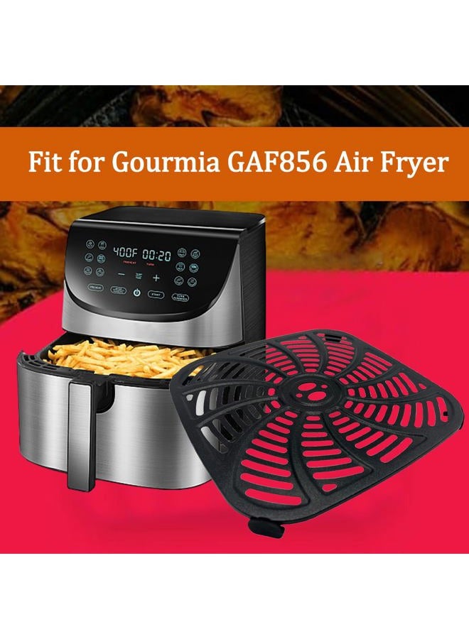 GSZN 8QT Square Air Fryer Grill Pan for Gourmia GAF856 Air Fryers, Upgraded Nonstick Air Fryer Grill Plate Insert Rack Crisper Tray Plate Grate Grid Shelf for Gourmia 8QT Air Fryers, Dishwasher Safe - Image 2
