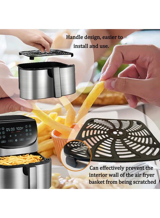 GSZN 8QT Square Air Fryer Grill Pan for Gourmia GAF856 Air Fryers, Upgraded Nonstick Air Fryer Grill Plate Insert Rack Crisper Tray Plate Grate Grid Shelf for Gourmia 8QT Air Fryers, Dishwasher Safe - Image 5
