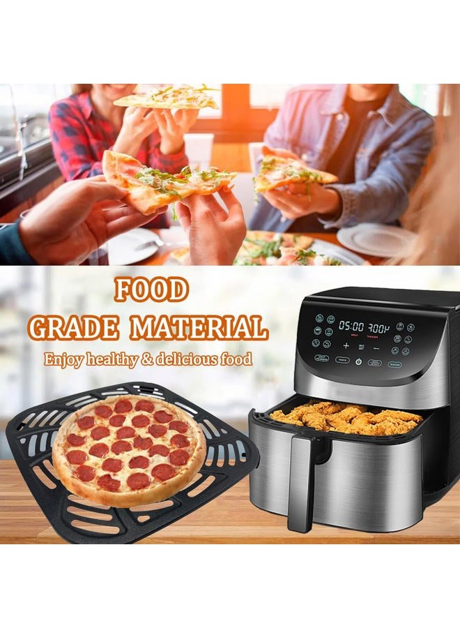 GSZN 8QT Square Air Fryer Grill Pan for Gourmia GAF856 Air Fryers, Upgraded Nonstick Air Fryer Grill Plate Insert Rack Crisper Tray Plate Grate Grid Shelf for Gourmia 8QT Air Fryers, Dishwasher Safe - Image 3