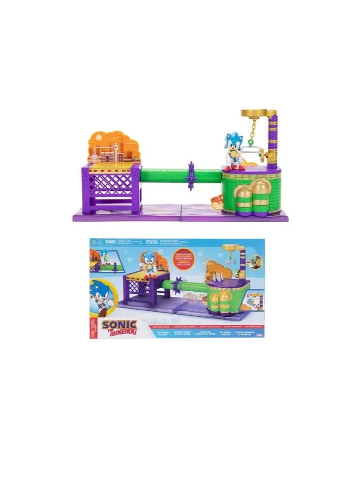 Jakks Pacific Sonic the Hedgehog Classic Oil Ocean Playset - Image 1