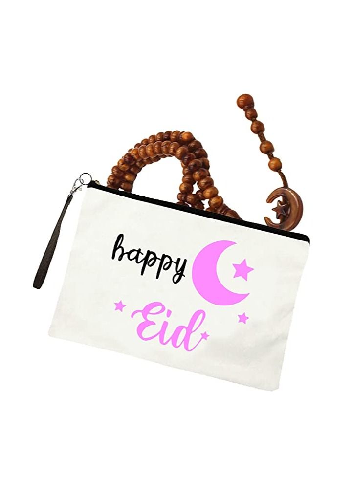 PRINTSHOP4ME Eid Mubarak Printed Cosmetic Bag 