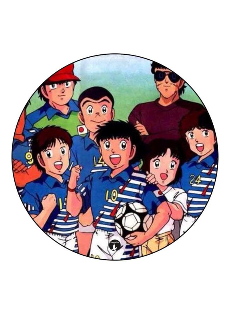 RKN Anime Captain Majid Theme Printed Fridge Magnet  Blue/Black/Green - Image 2