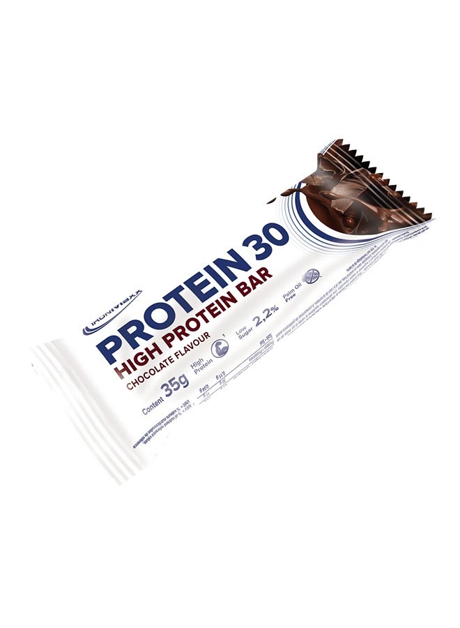 IronMaxx PROTEIN 30 Bar | 24 x 35g | 30% Protein, Chocolate Flavour, Low Sugar, Vitamin-Enriched - Image 1