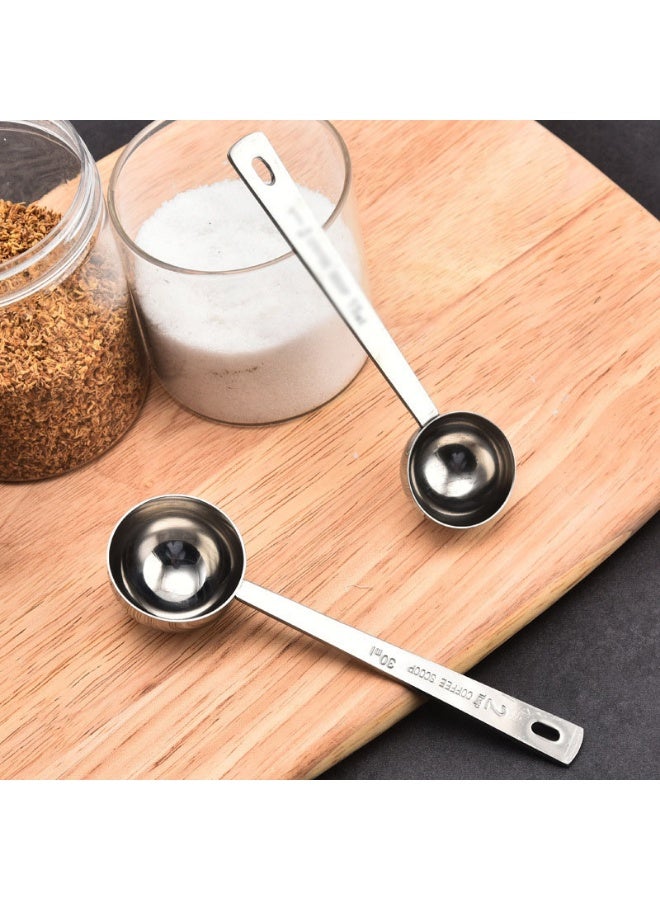 Stainless Steel Tablespoon Measuring Coffee Scoop Spoon with Long Handles,2 Tbsp (30ml) Measuring Tablespoon - Image 2