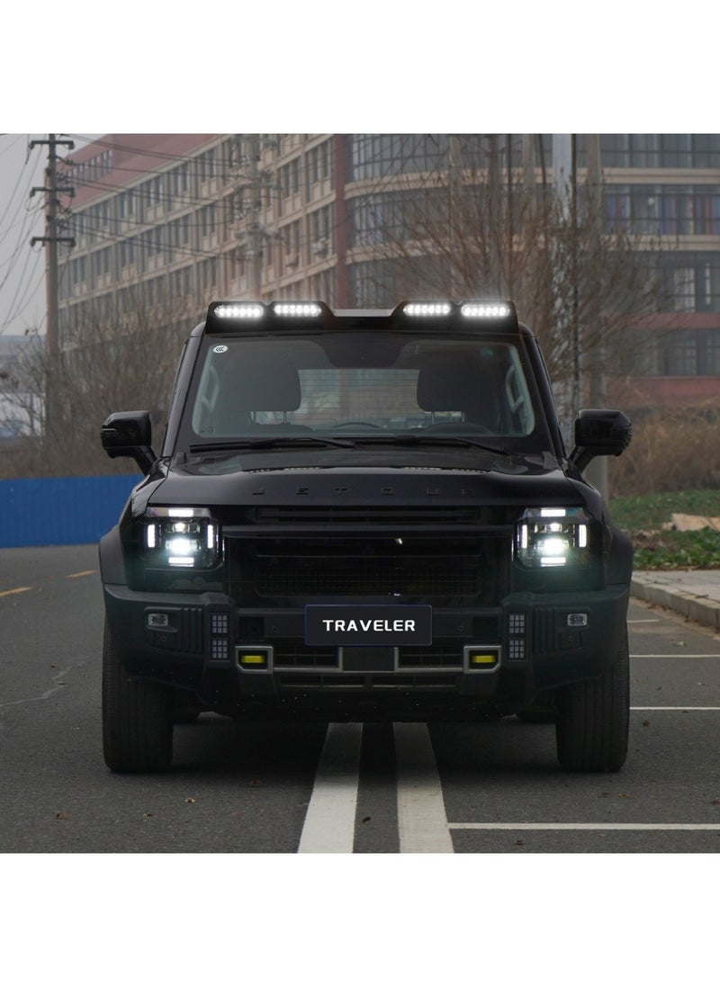 JETOUR FRONT ROOF LED SPOILER 4 LENSE  - Image 4