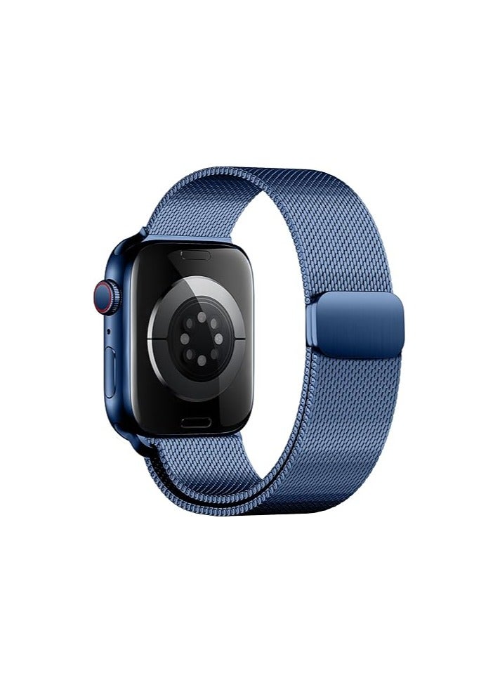 متوافق مع سوار ساعة Apple Watch مقاس 49 مم للنساء والرجال، سوار معصم معدني مغناطيسي من الفولاذ المقاوم للصدأ متوافق مع سلسلة iWatch Ultra