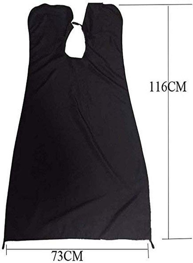 GLAN Professional Salon Apron/Cape Hair Salon Cutting Sheet/Cape Barber Hairdressing Cape Black Pack of 1 - Image 1