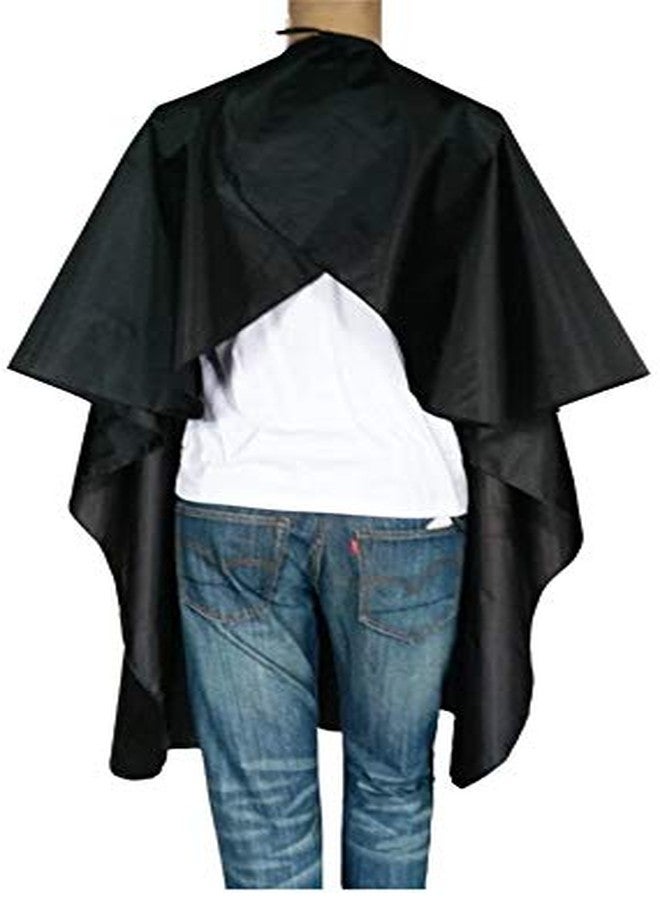 GLAN Professional Salon Apron/Cape Hair Salon Cutting Sheet/Cape Barber Hairdressing Cape Black Pack of 1 - Image 4