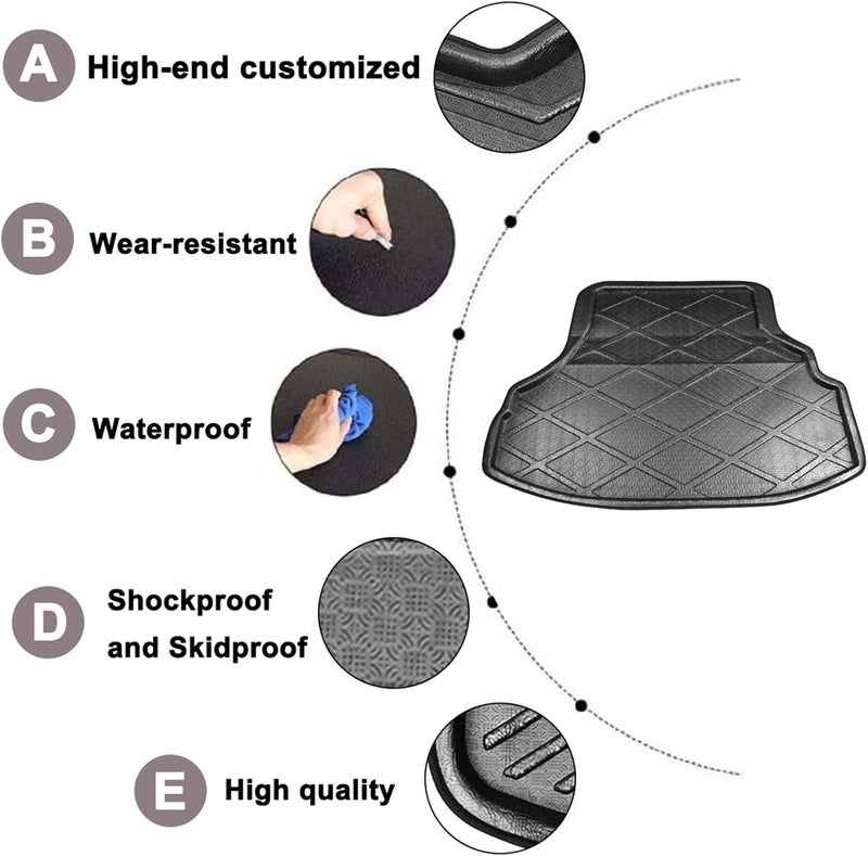 Vuzmode Waterproof Trunk Mat for Accord 2006-2007 - Image 3