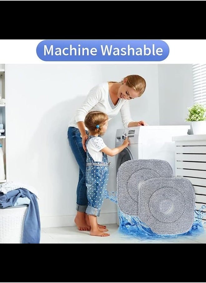 Generic - Magic Pro floor Mop & Bucket Set 360°Spinning Flat Mop with Self Separation Dirty and Clean Water System 1Pc Washable Microfiber Replacement Pad 1 Bucket Extended Handle for Home Kitchen - Image 1