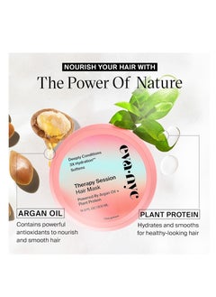 Eva NYC Eva NYC therapy session hair mask deep conditioning hair mask made With argan oil and plant protein to hydrate hair 16.9 fl oz  - Image 3