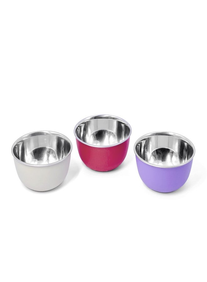 Bowl Fiery أوعية فيري المصنوعة من الفولاذ المقاوم للصدأ، آمنة للاستخدام في الميكروويف، طقم من 6 قطع (متعددة الألوان، 12 سم، طقم من 6 قطع)، سعة 300 مل - Image 2