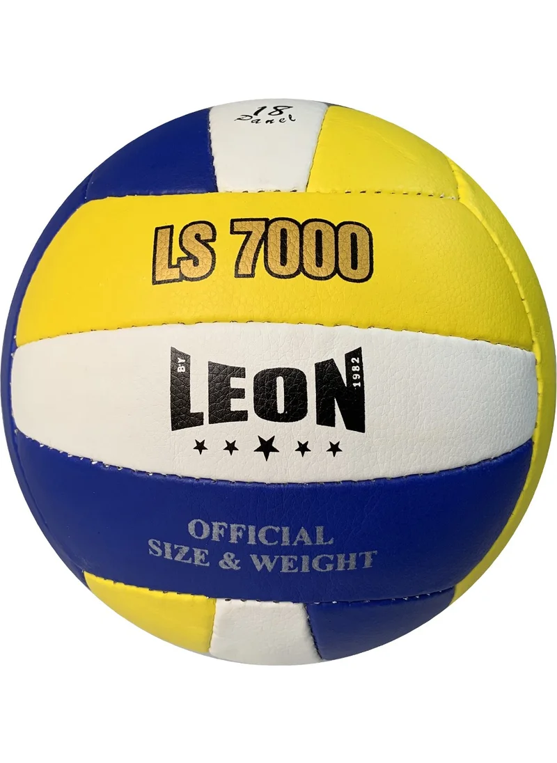 By Leon 1982 Leon LS7000 Volleyball Ball Hand Stitched Blue White