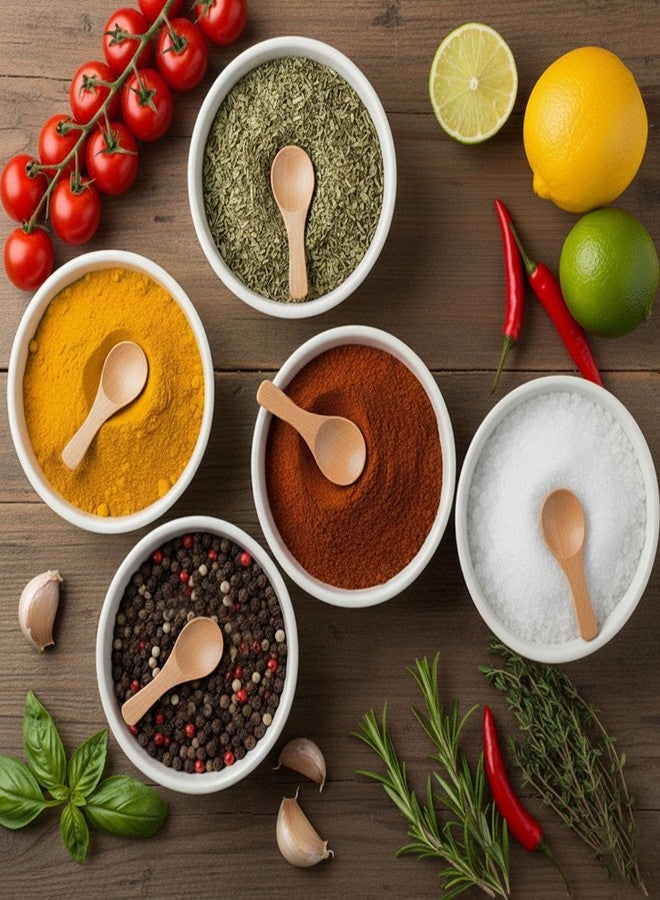 هانزغو مجموعة هانزجو من 10 ملاعق خشبية صغيرة، بطول 3 بوصات، مثالية لبرطمانات التوابل، والملح، والحبوب، والسكر، والقهوة، والعسل، والحلويات، والشاي. ملاعق شاي خشبية صغيرة للمطبخ، هدية مثالية ومناسبة لإضافتها إلى هدايا المطبخ. - Image 3