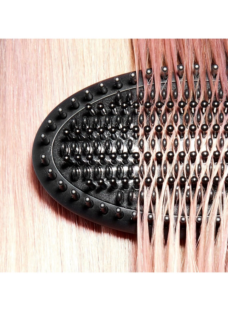 Raxoom Electric Hair Straightening Brush Negative Ion Ceramic Straightener Brush with Adjustable Temp for All Hair Types, Electric Heated Hair Straightener Comb for Smooth, Frizz-Free Hair - Image 3