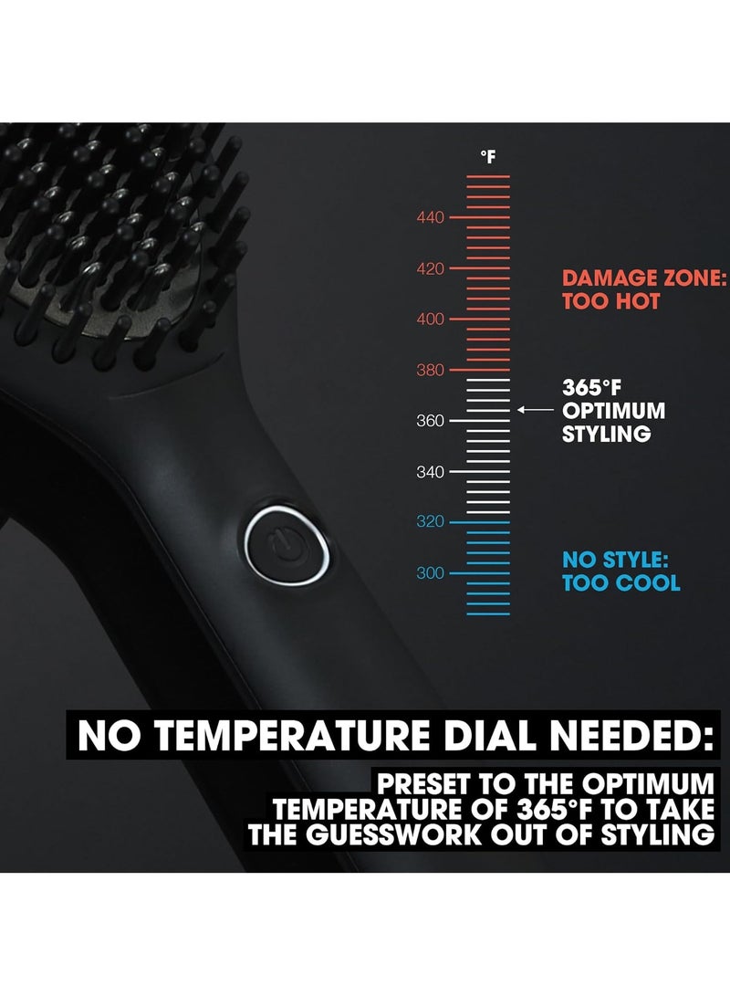 Raxoom Electric Hair Straightening Brush Negative Ion Ceramic Straightener Brush with Adjustable Temp for All Hair Types, Electric Heated Hair Straightener Comb for Smooth, Frizz-Free Hair - Image 4