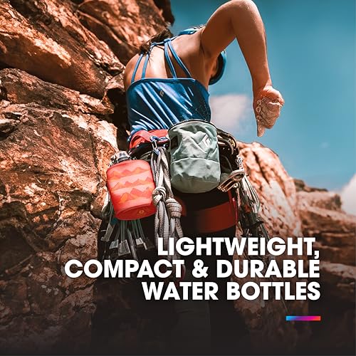 HydraPak Stow - Collapsible Backpacking Water Bottle (500ml) - BPA Free, Ultra Light, Spill-Proof Twist Cap - MTN Tahoe Blue - Image 2