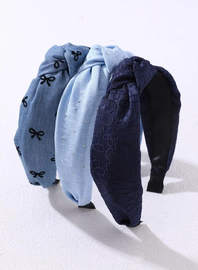 Take Two Pack of 3 - Printed Knotted Headbands