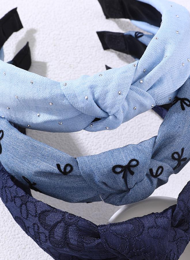 Take Two Pack of 3 - Printed Knotted Headbands - Image 4