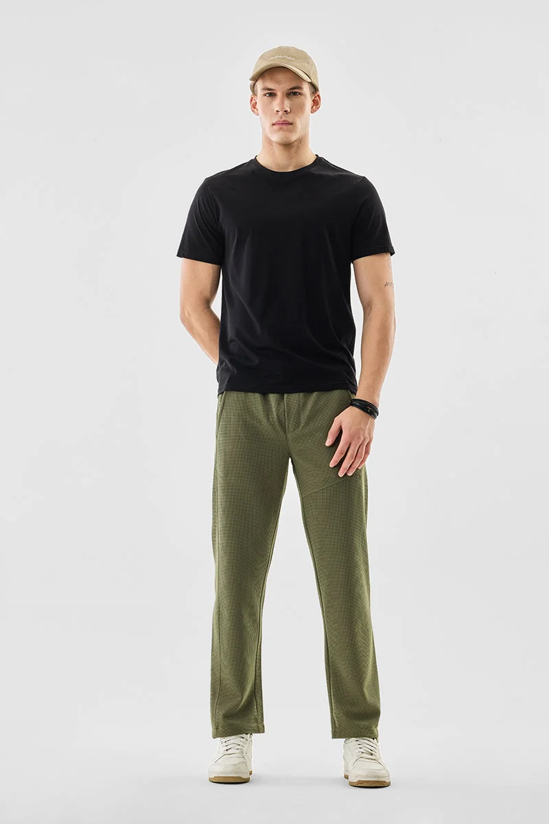 SNITCH بنطلون رياضي بقصة عادية من قماش الوافل