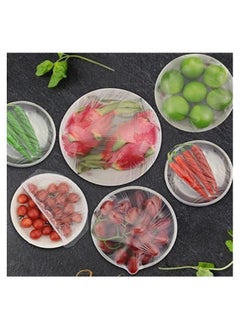Generic "100-Piece Food Storage Bags Set - Flexible and Stretchable Food Covers for Containers, Plastic Wrap for Family Use, Perfect for Meal Prep, Fruit, Vegetables, and Meat Storage. Reusable and Shrinkable Food Preservation Bags, Ideal for Dishes, Plates, and Bowls."  - Image 4