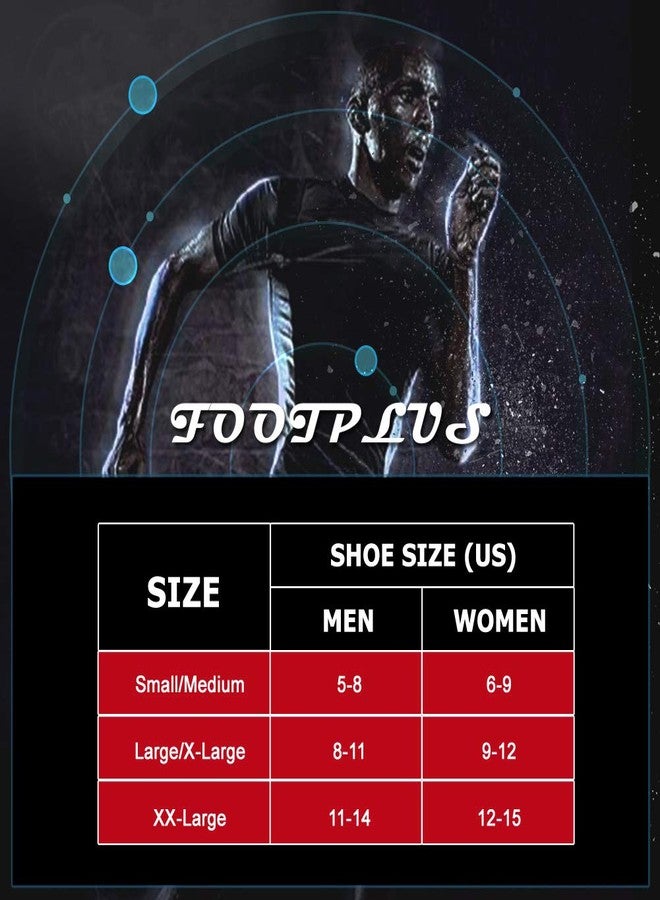 FOOTPLUS 3 Pairs Copper Infused Socks Golf Women Copper Low Cut Odor Free No Blister Breathable Athletic Thick Comfortable Running Tennis Socks for Foot Pain,White& Black, Medium - Image 3