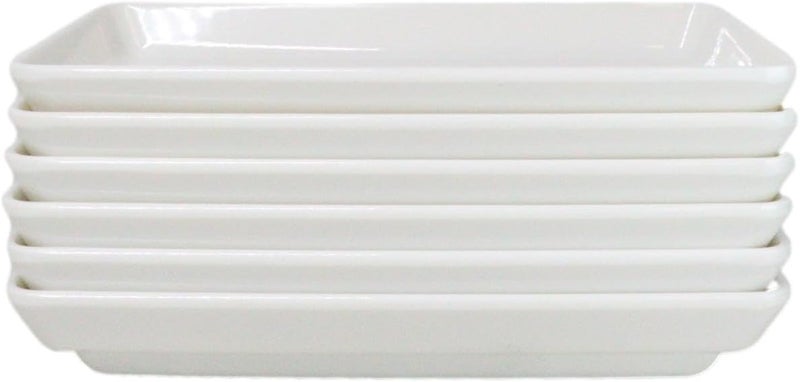 Ebros Gift Japanese Cuisine White Melamine Neta Zara Sushi Sashimi Chef Serving Plate With Drip Holes 85 X 5 Sushi Case Raw Food Preparation And Storage Restaurant Supply 6 - Image 2