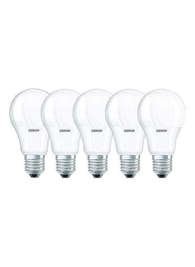 Osram 5-Piece E27 Value Lamp Clas A 8 Watts 6500K Led Bulb Cool White  - Image 1