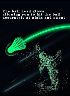 Lemon 4pcs LED Badminton Shuttlecocks, Lighting Glow in The Dark Night,  For Sports Activities  - Image 3