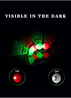Lemon 4pcs LED Badminton Shuttlecocks, Lighting Glow in The Dark Night,  For Sports Activities  - Image 2
