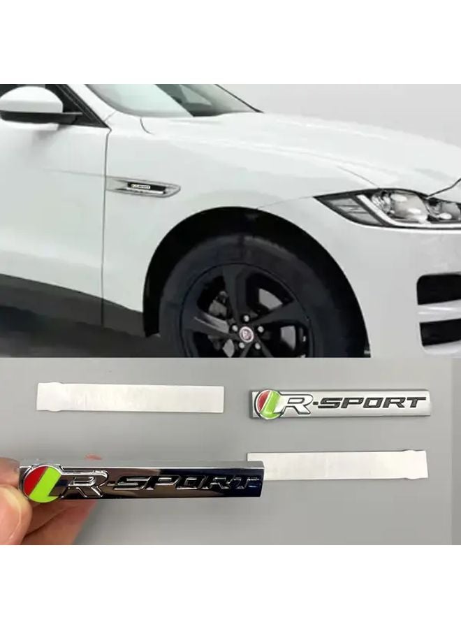 Matte Black R Sport Car Emblem Badge Decoration For Jaguar E Pace F Pace - Image 1