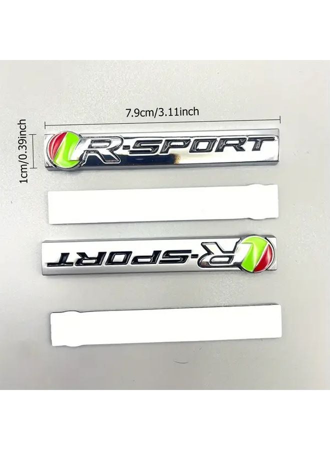 Matte Black R Sport Car Emblem Badge Decoration For Jaguar E Pace F Pace - Image 2