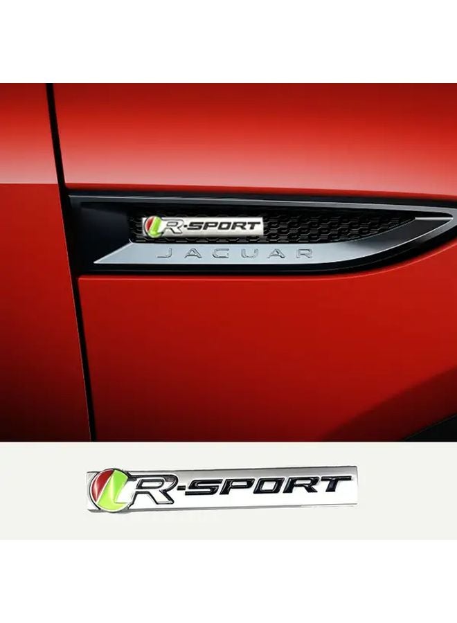 Matte Black R Sport Car Emblem Badge Decoration For Jaguar E Pace F Pace - Image 4