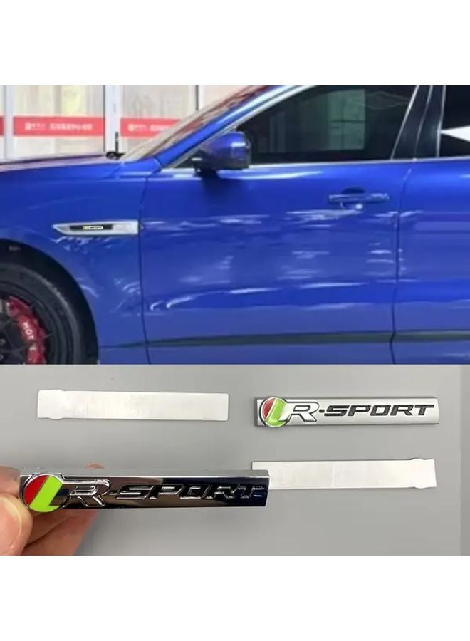 Matte Black R Sport Car Emblem Badge Decoration For Jaguar E Pace F Pace - Image 3