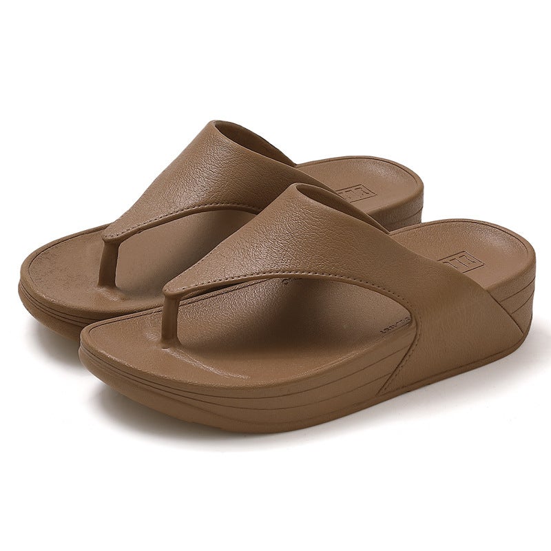 Women's Wedge Flip Flops - Thick Sole, Breathable & Anti-slip - Image 5