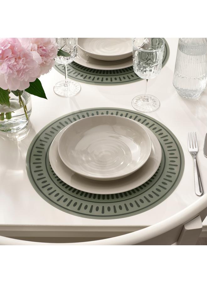 Zaboon Place Mat, Grey-Green/Patterned Plastic, 37 Cm - Image 3