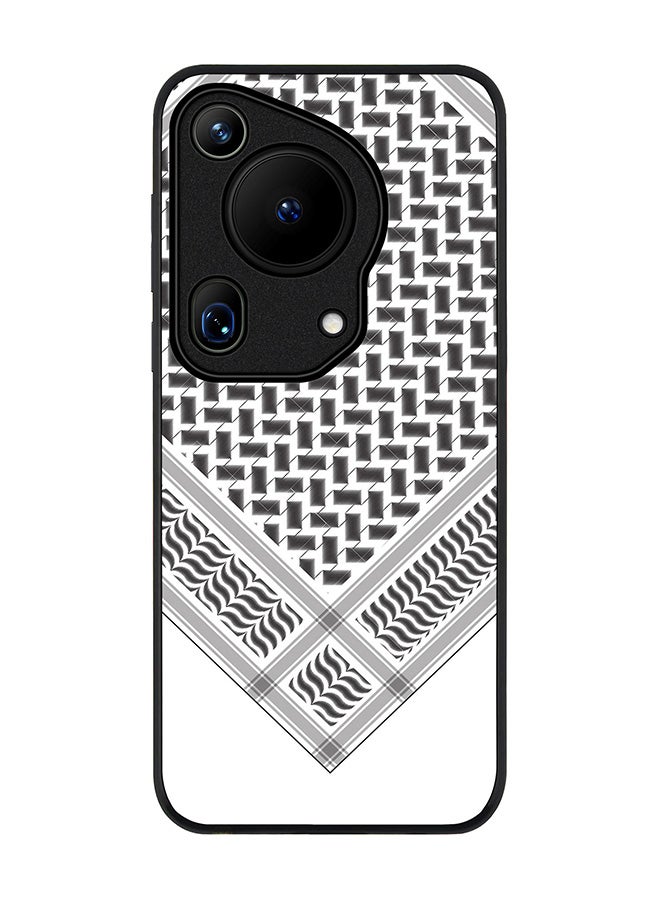 Stylizedd Rugged Black edge case for Huawei Pura 70 Ultra, Slim fit Soft Case Flexible Anti Drop TPU Gel Thin Cover -  Victory Shemag(Black) - Image 1