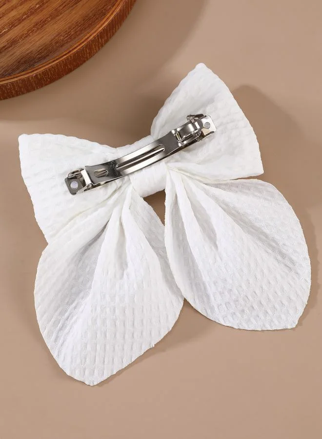 Take Two  Pack of 3 - Floral Print Bow Hair Clip for Women | Best Price UAE