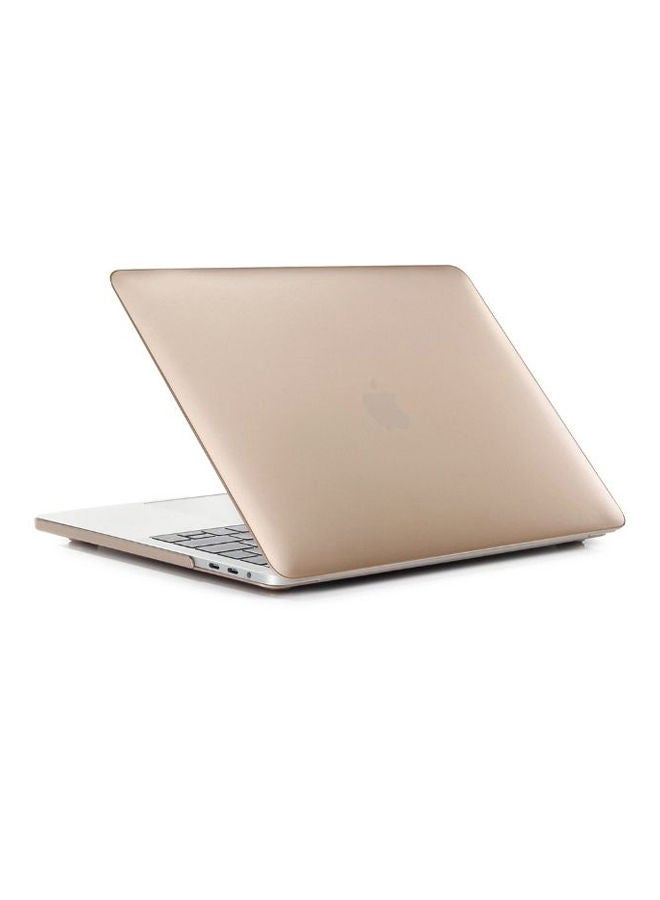 NIBEMINENT Protective Case Cover With Keyboard Skin For Apple MacBook Pro 13.3-Inch Gold  - Image 3