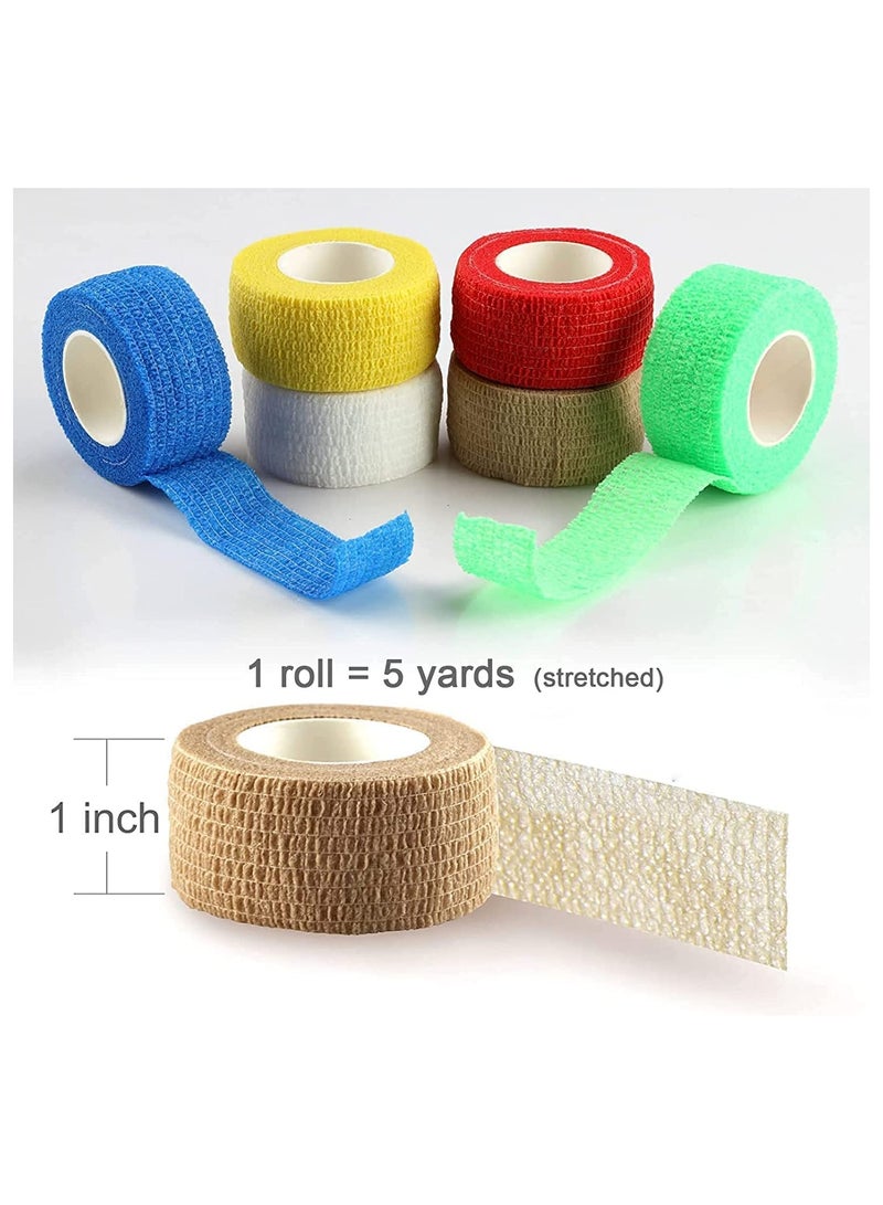 Excefore 12 Rolls Of Adhesive Bandage Self-Adhesive Non-Woven Fabric Sports Bandage - Image 3