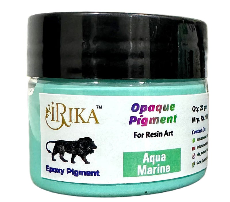 IRIKA Epoxy Resin Opaque Pigment - Aquamarin (20g) for Art and Craft Creations - Image 1