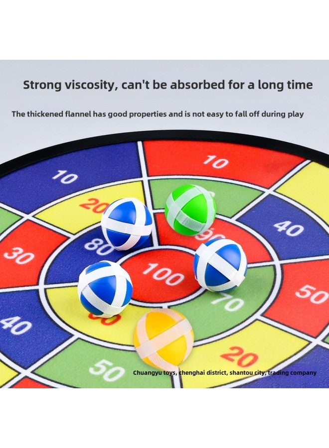 Indoor And Outdoor Sports Dart Board Toy Throwing Target Sticky Ball Children Parent-child Interactive Props-Color:Foldable 66cm Traffic Police Dart Board + 6 Balls + Hook - Image 4