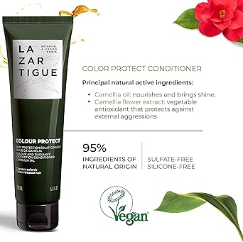 Lazartigue LAZARTIGUE COLOUR PROTECT Hair Dye Conditioner Sulfate and SiliconeFree Hydrating Treatment with Camellia Oil 150m - Image 4