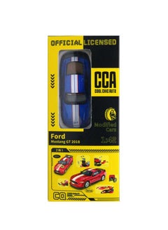 MSZ Ford Mustang GT DIY  Blue | DieCast Replica, Ultimate Collector's Item, Muscle Cars | Toy Car, Make Your Own Race Car  DIY Collection | Size  1:42, For Kids 3+  - Image 3