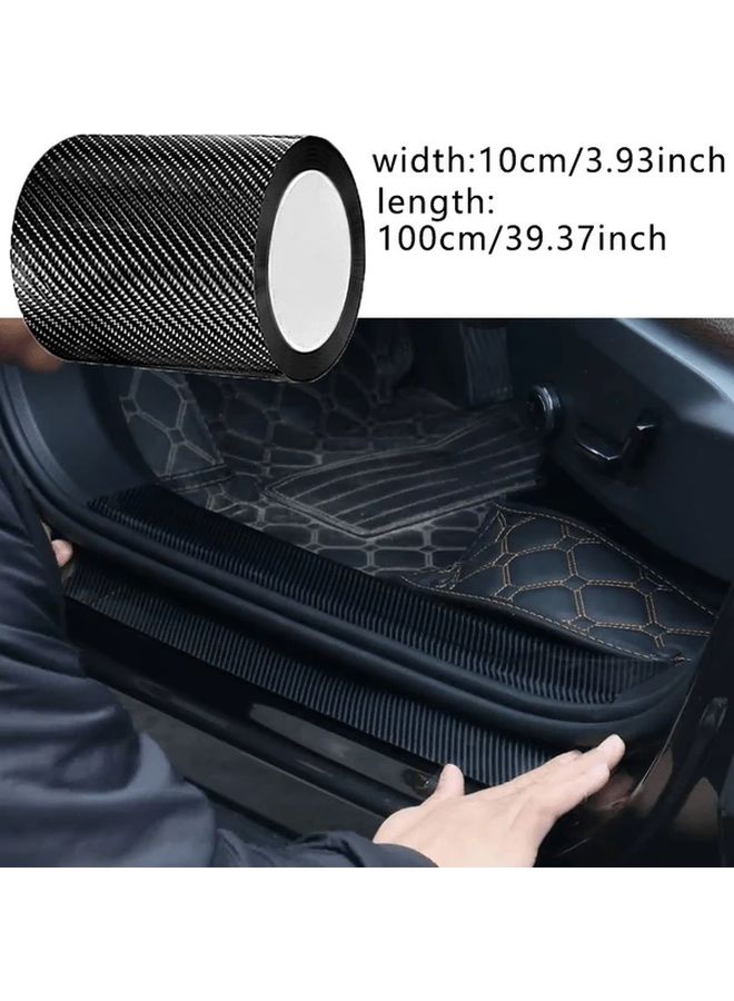 3D Nano Carbon Fiber Car Door Edge Protector 10x300cm PVC Waterproof Scratch Resistant Tape - Image 4